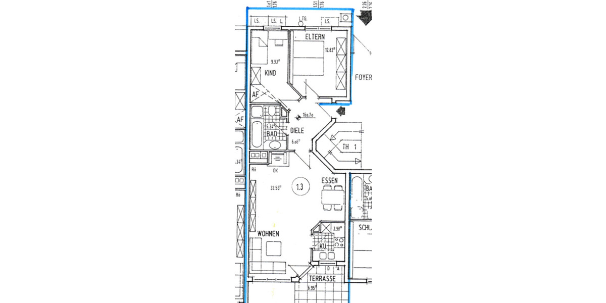 3-Zimmer Wohnung Mit Balkon, EK und TG Stellplatz 3 zimmer