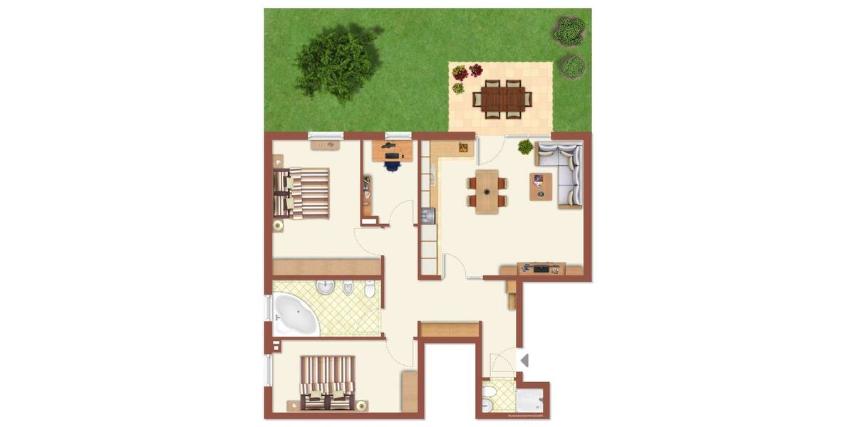 Etagenwohnung Rüsselsheim - 4 Zimmer, 97 m&sup2;, 390.000&euro; | Angebot:25728806