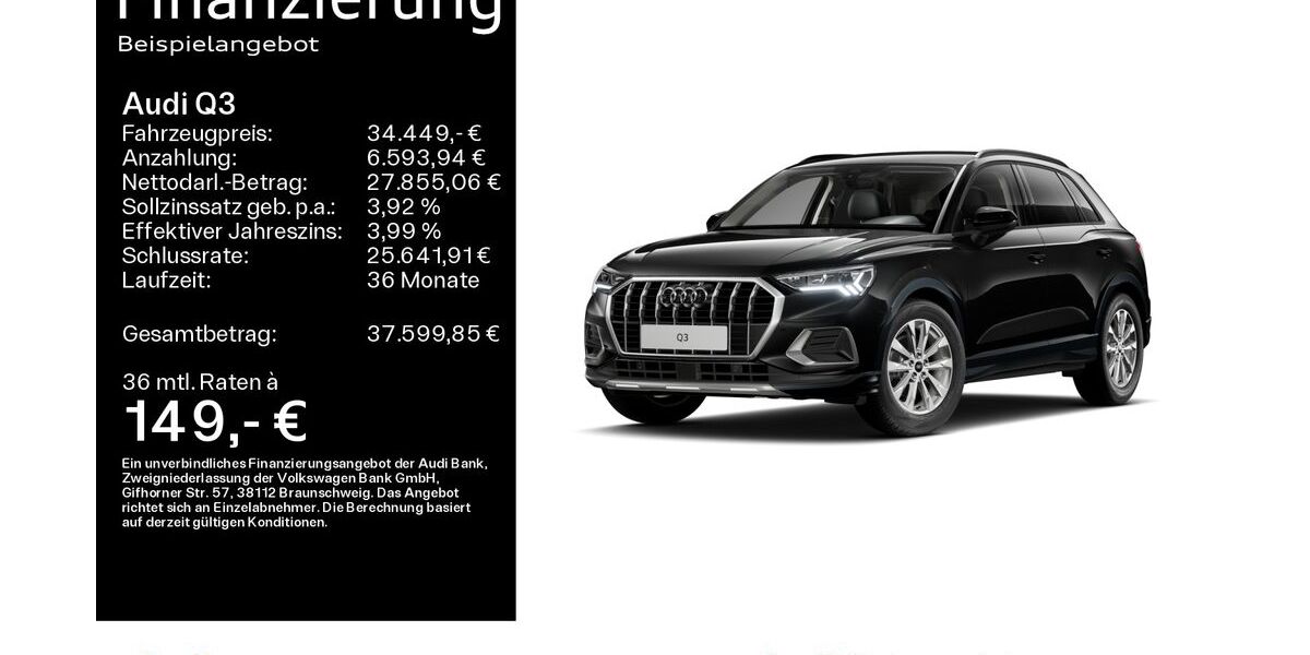 Audi Q3 7.500 km 34.249 &euro; Hanau 63452