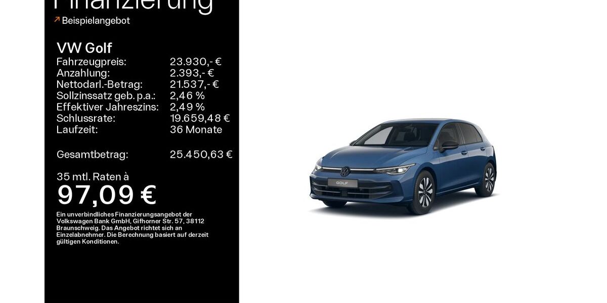 VW Golf 23.141 km 23.930 &euro; Hofheim 65719
