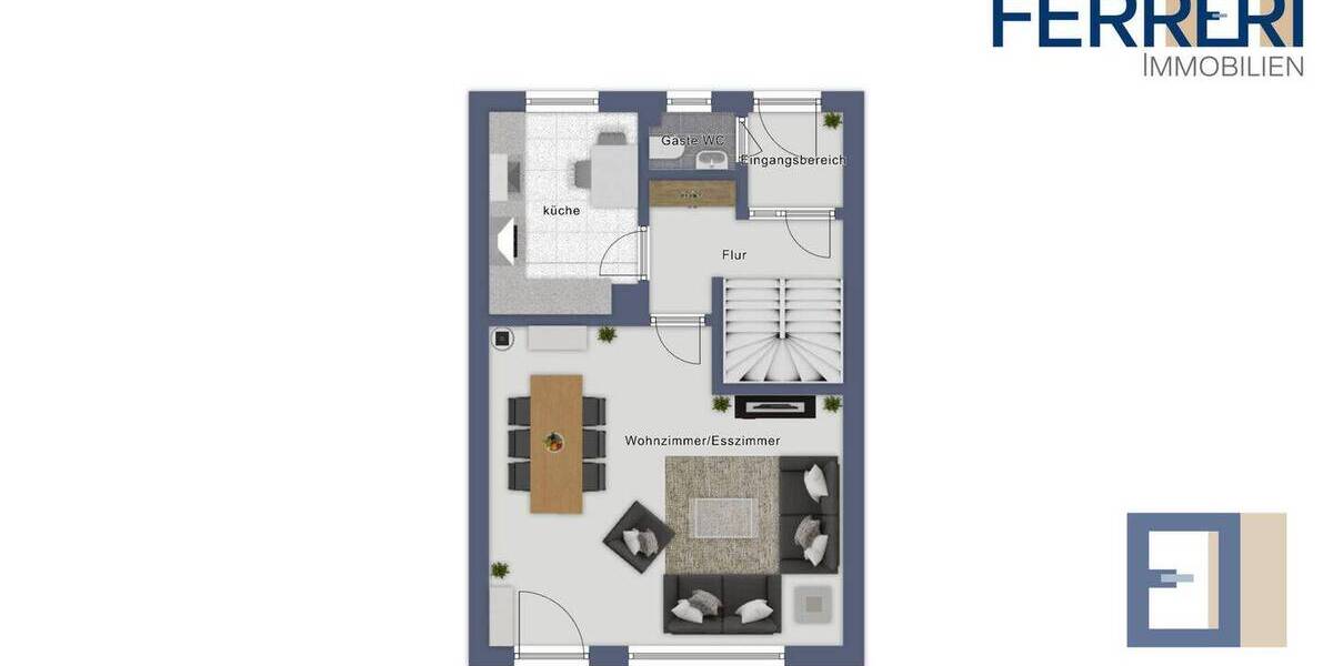 Reihenmittelhaus Bischofsheim - 5 Zimmer, 123 m&sup2;, 299.950&euro; | Angebot:26751033