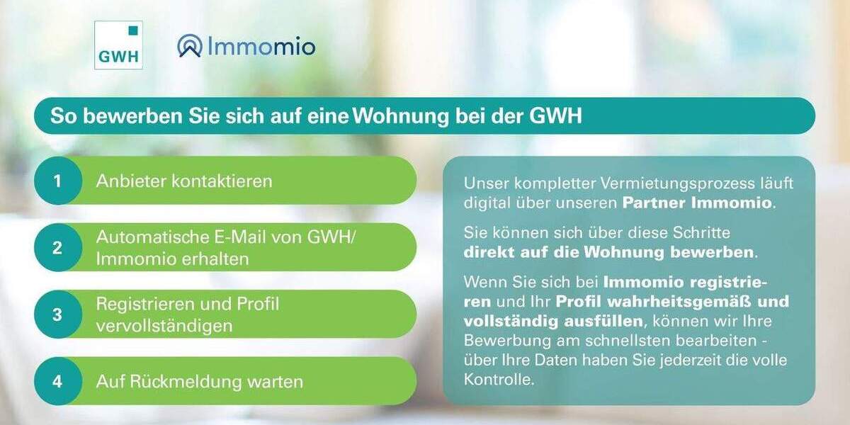 Etagenwohnung Bischofsheim - 2 Zimmer, 47 m&sup2;, 452&euro; | Angebot:25742570