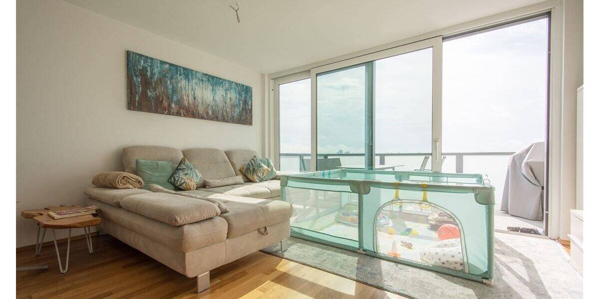 Moderne 3-Zimmerwohnung mit Panorama Skylineblick, EBK, Kellerabteil und TG-Platz! 3 zimmer