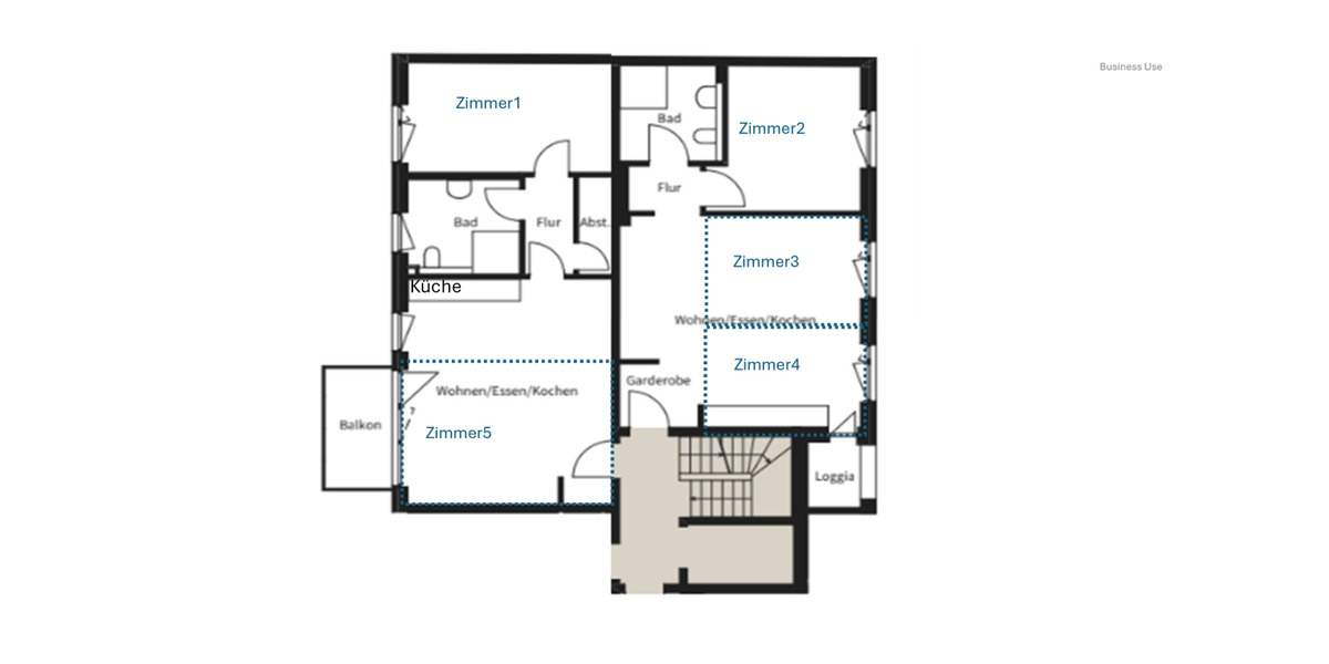 Etagenwohnung Offenbach am Main Bieberer Berg - 5 Zimmer, 16 m&sup2;, 550&euro; | Angebot:25047868
