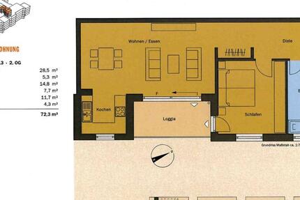 Kalbach-Riedberg: Exklusive 2-Zimmer ETW + Stellplatz 2 zimmer