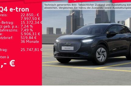 Audi Q4 e-tron 21.750 km 22.840 € Frankfurt am Main 60314