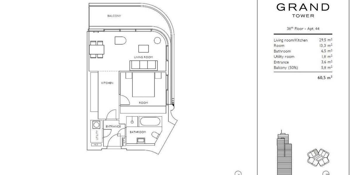 Etagenwohnung Frankfurt am Main Gallus - 2 Zimmer, 60 m&sup2;, 1.600&euro; | Angebot:26846366