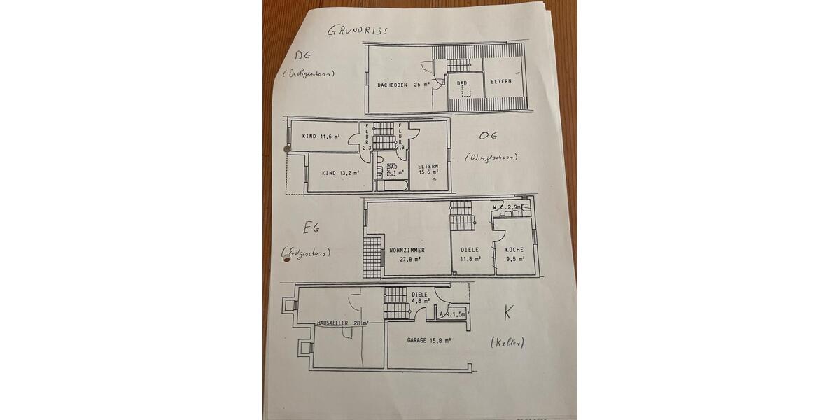 Reihenhaus Weiterstadt - 5 Zimmer, 130 m&sup2;, 499.000&euro; | Angebot:26458346