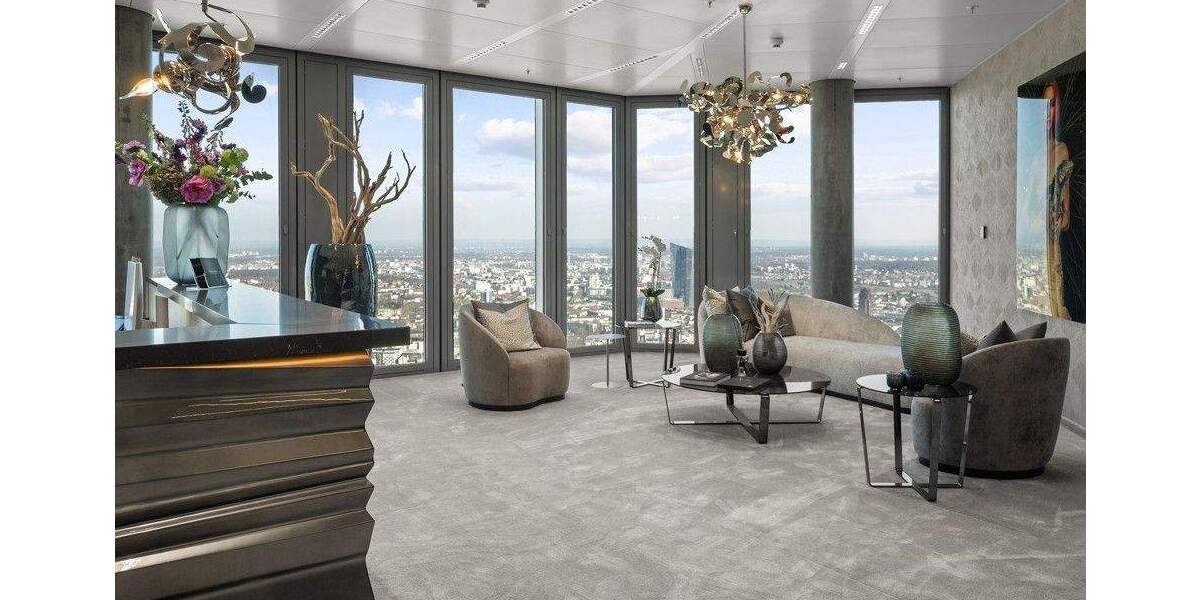 Luxuriöses Büro-Highlight auf der 45. Etage des FOUR Tower - Skyline-Ausblick zimmer