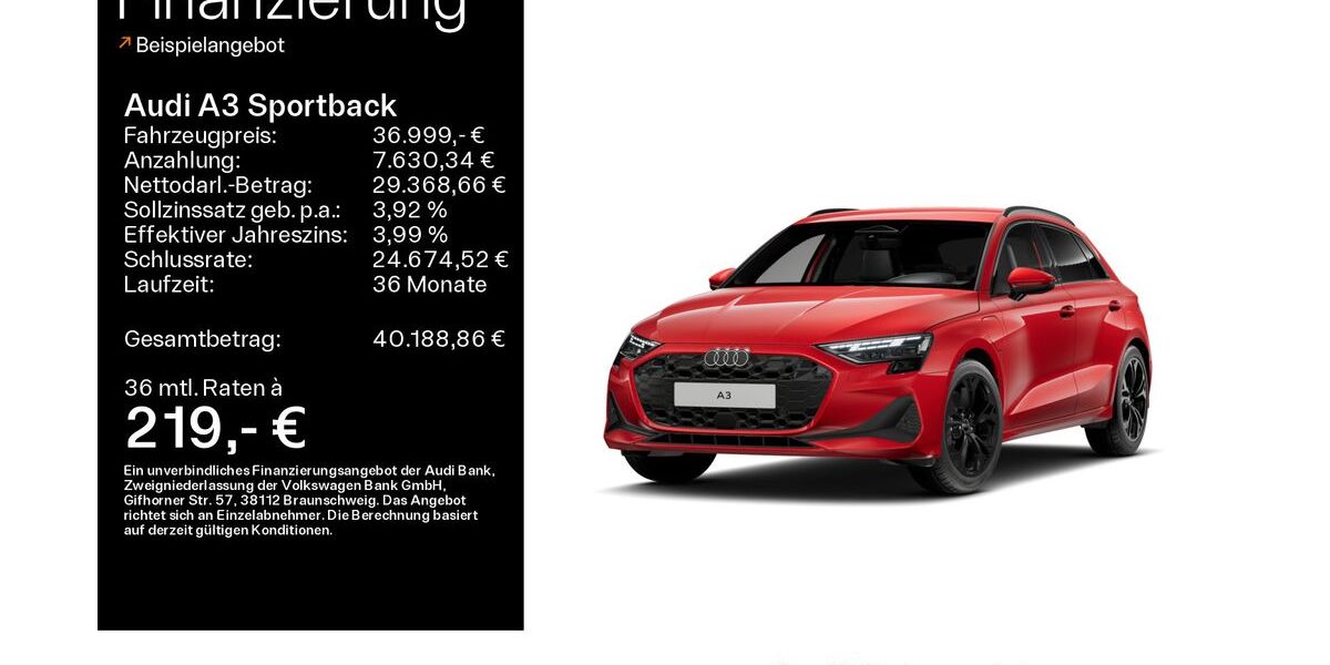 Audi A3 8.100 km 35.899 &euro; Mühlheim 63165