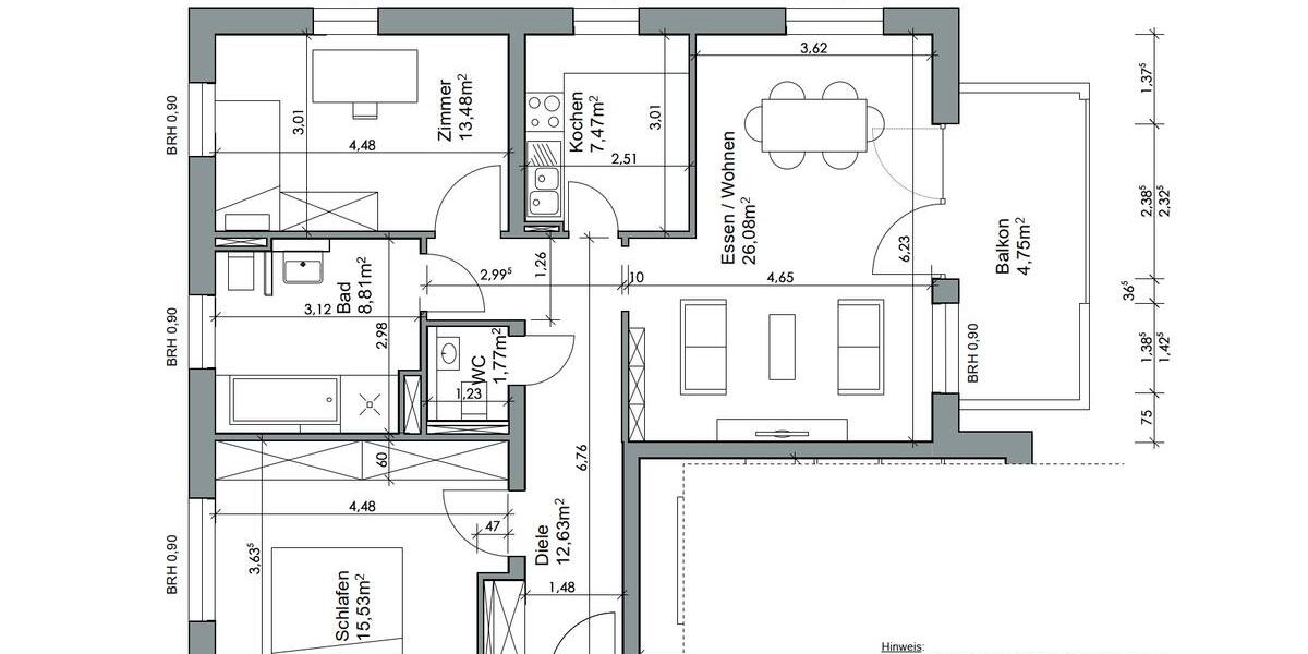 Wohnen mit Komfort: Moderne 3-Zimmer-Wohnung aus 2018 3 zimmer