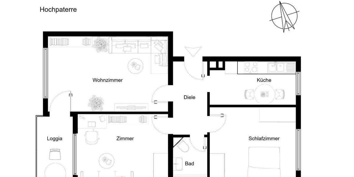 Etagenwohnung Oberursel (Taunus) Stierstadt - 3 Zimmer, 78 m&sup2;, 311.000&euro; | Angebot:25738434
