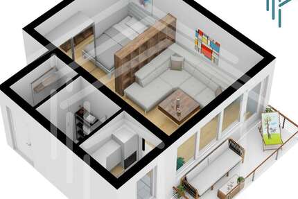 Wohnung zum Mieten in Neu-Isenburg 505 € 33 m² 1 zimmer