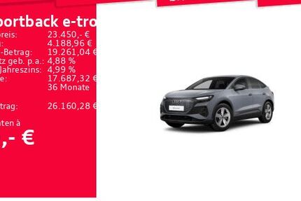 Audi Q4 e-tron 36.200 km 22.950 € Frankfurt am Main 60314