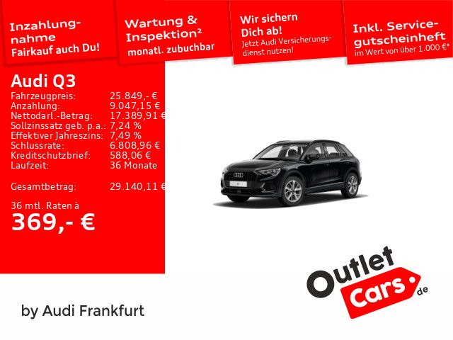 Audi Q3 67.333 km 25.849 &euro; Frankfurt am Main 60314