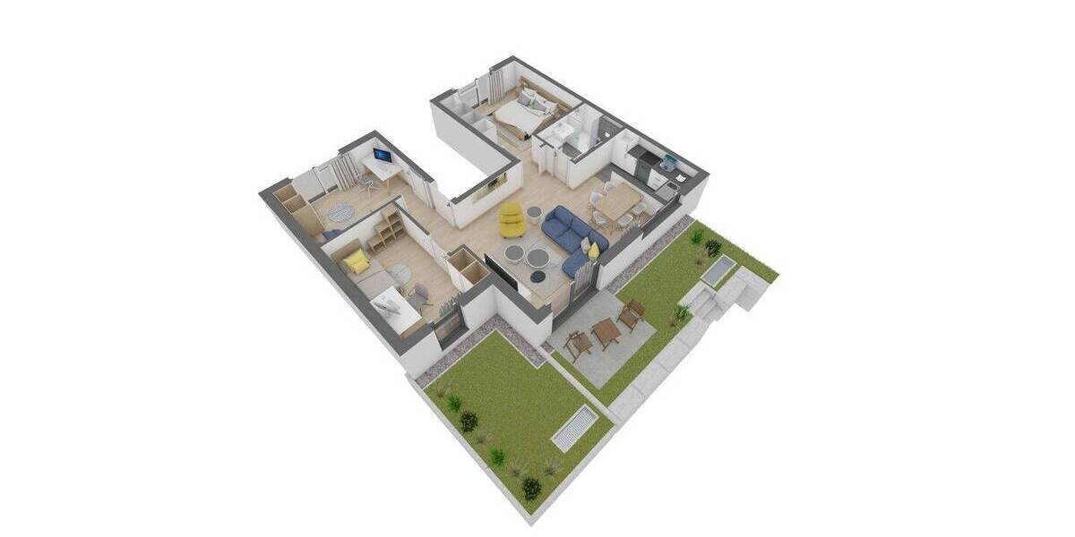 Etagenwohnung Offenbach am Main Bürgel - 4 Zimmer, 71 m&sup2;, 399.960&euro; | Angebot:26908460