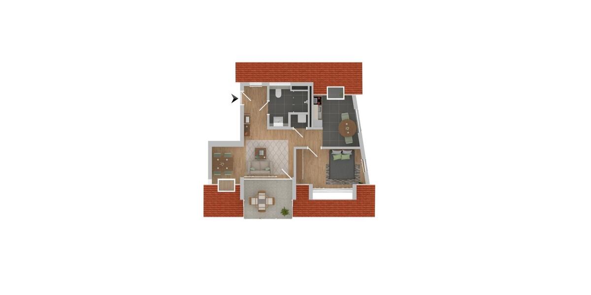 Dachgeschoßwohnung Frankfurt am Main Ginnheim - 2 Zimmer, 57 m&sup2;, 1.165&euro; | Angebot:25648822