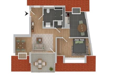 Wohnung Frankfurt am Main Ginnheim - 2 Zimmer, 57 m&sup2;, 1.165&euro; | Angebot:25648822