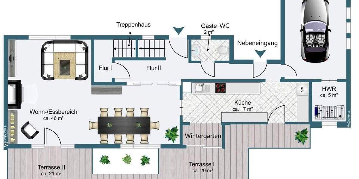Freistehendes Einfamilienhaus mit traumhaftem Garten 6 zimmer