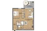 Etagenwohnung Hanau Lamboy - 2 Zimmer, 60 m&sup2;, 762&euro; | Angebot:26361507