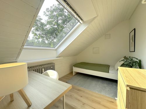 freies stylisches Dachzimmer in grundsanierter 3er-WG in Frankfurt am Main 1 zimmer