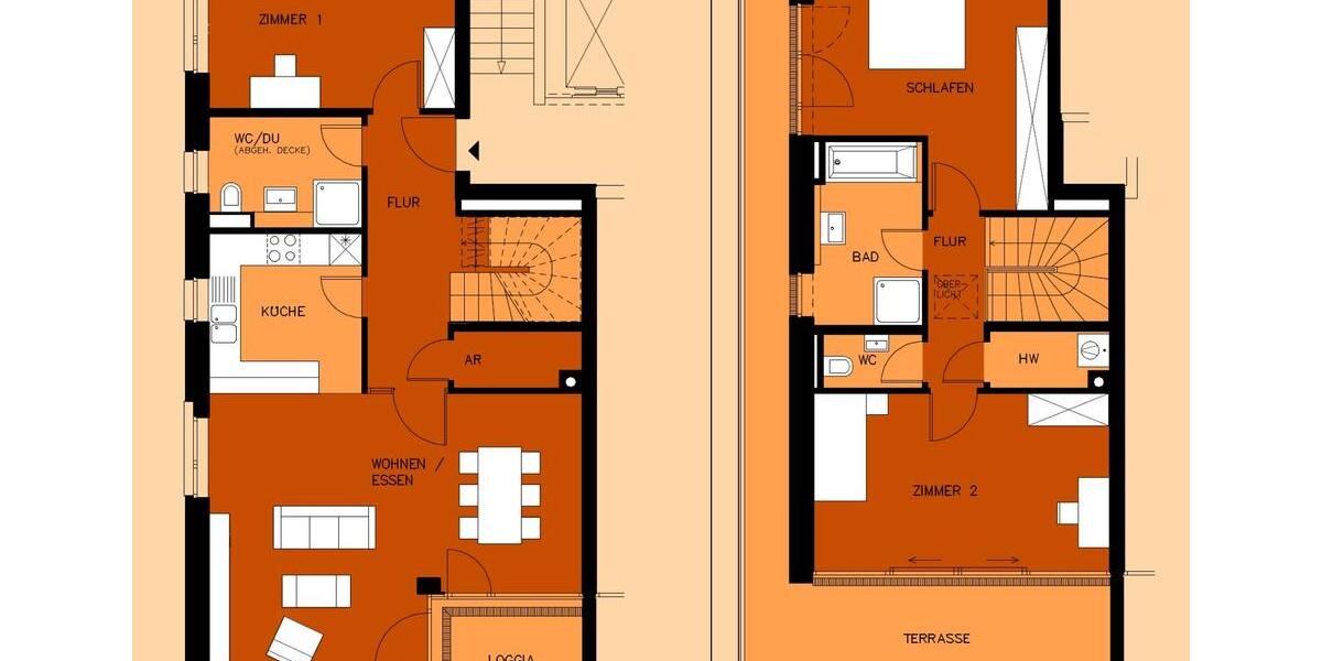Einfamilienhaus Frankfurt am Main Gutleutviertel - 4 Zimmer, 141 m&sup2;, 2.900&euro; | Angebot:25613825