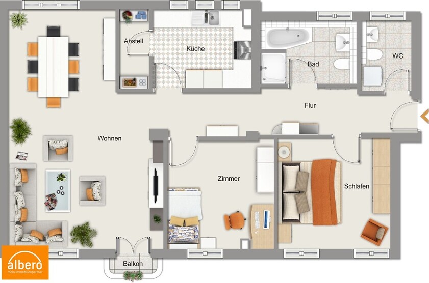 albero:) top saniert und mittendrin 3 zimmer