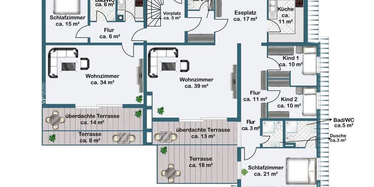 Bungalow Rüsselsheim / Haßloch Rüsselsheim - 6 Zimmer, 233 m&sup2;, 980.000&euro; | Angebot:25699810