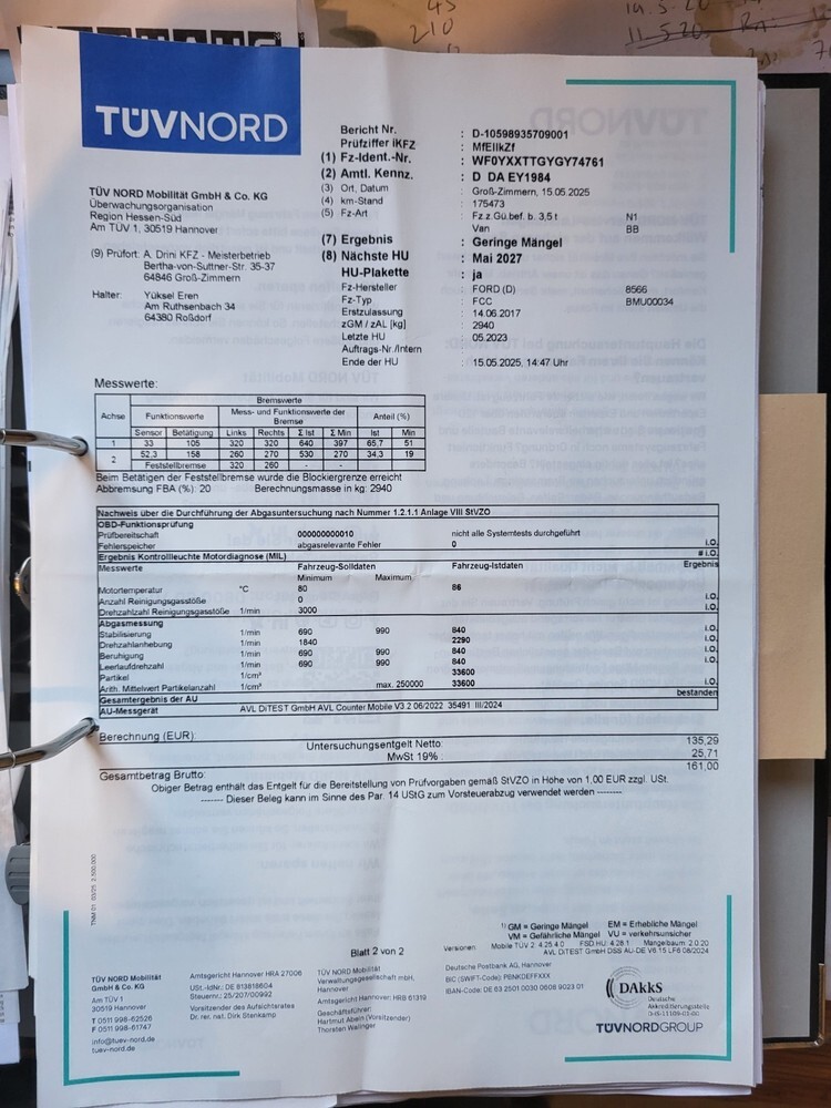 Ford Transit 60.000 km 10.000 € Roßdorf 64380