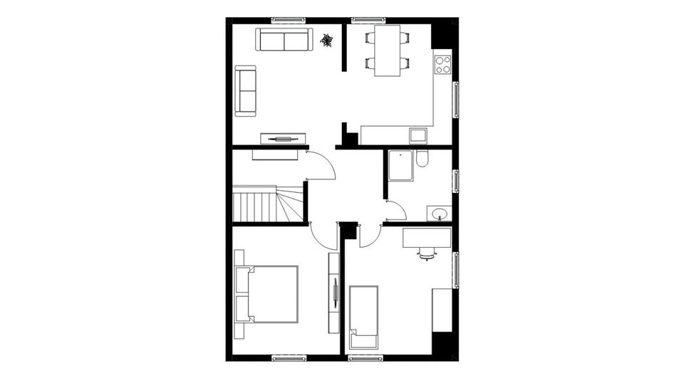 Dachgeschoßwohnung Griesheim - 3 Zimmer, 60 m&sup2;, 260.000&euro; | Angebot:26163882