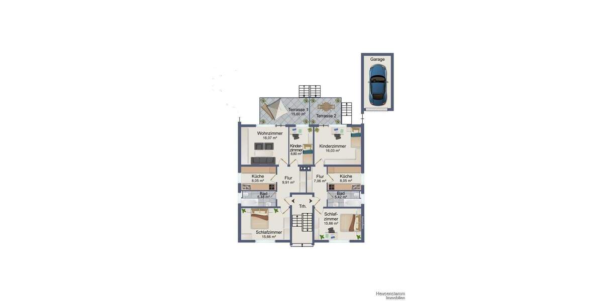 Etagenwohnung Heusenstamm - 5 Zimmer, 133 m&sup2;, 420.000&euro; | Angebot:25705203
