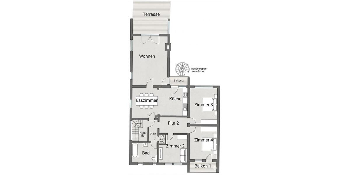 Etagenwohnung Griesheim - 4.5 Zimmer, 140 m&sup2;, 1.700&euro; | Angebot:26413113