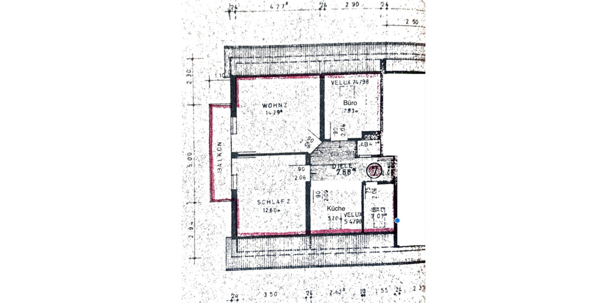 Dachgeschoßwohnung Dieburg - 3 Zimmer, 55 m&sup2;, 199.000&euro; | Angebot:24814896