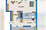 Einfamilienhaus Frankfurt am Main Oberrad - 2.5 Zimmer, 60 m&sup2;, 975&euro; | Angebot:26074437