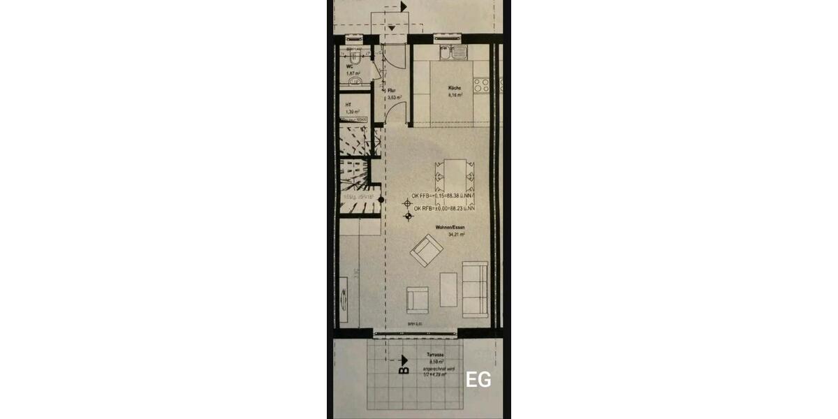 Reihenhaus Groß-Gerau Gerau - 4 Zimmer, 101 m&sup2;, 460.000&euro; | Angebot:27218895