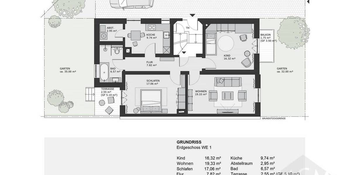 Etagenwohnung Frankfurt am Main Nordend-West - 3 Zimmer, 84 m&sup2;, 749.000&euro; | Angebot:23986418