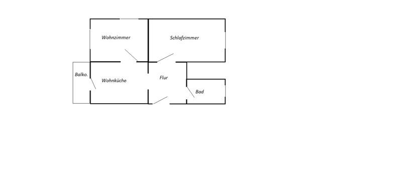 Etagenwohnung Darmstadt Darmstadt-West - 2 Zimmer, 54 m&sup2;, 804&euro; | Angebot:26235188