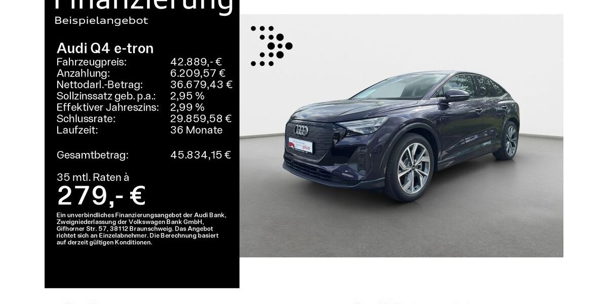 Audi Q4 e-tron 8.100 km 42.449 &euro; Hanau 63452