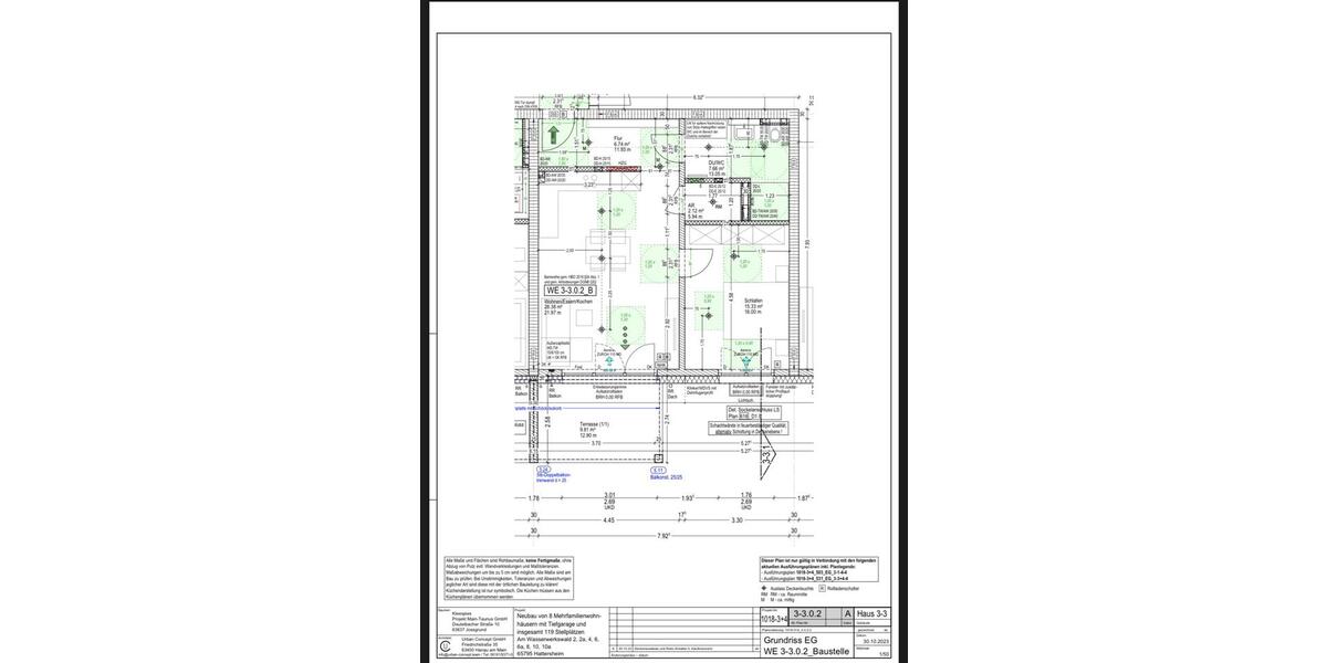 Erdgeschoßwohnung Hattersheim am Main - 2 Zimmer, 68 m&sup2;, 1.350&euro; | Angebot:26178122