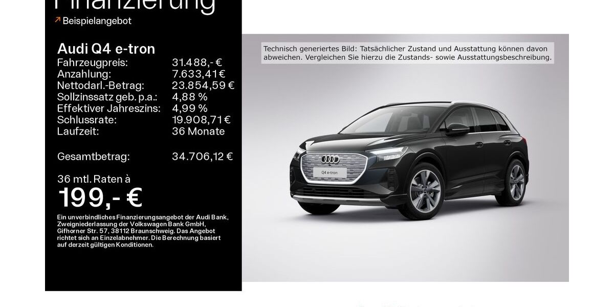 Audi Q4 e-tron 31.100 km 30.888 &euro; Mühlheim 63165