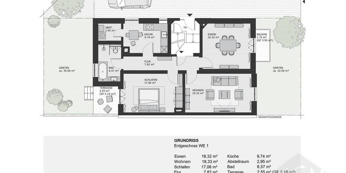 Etagenwohnung Frankfurt am Main Nordend-West - 3 Zimmer, 84 m&sup2;, 749.000&euro; | Angebot:25704449
