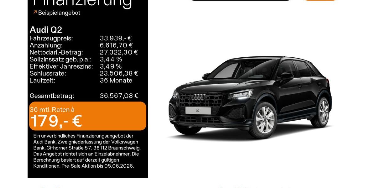 Audi Q2 10.800 km 32.439 &euro; Hanau 63452