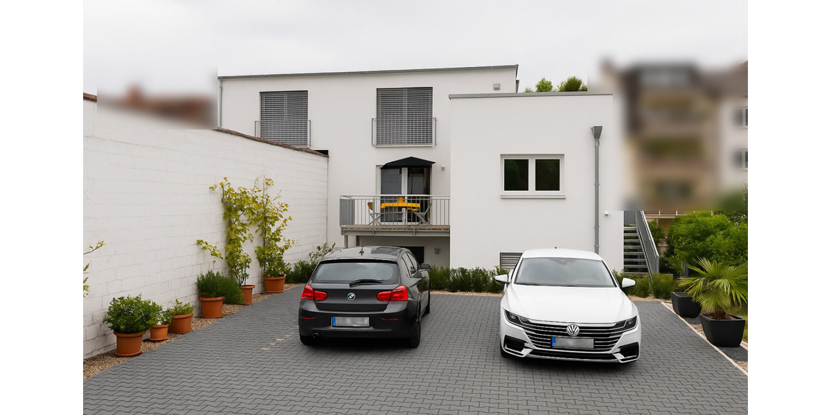 Voll möblierte 2-Zimmer-Luxuswohnung mit Garten & Außenstellplatz in Frankfurt-Preungesheim 2 zimmer