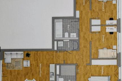 Wohnung Offenbach am Main Hafen - 4 Zimmer, 109 m&sup2;, 1.850&euro; | Angebot:25376328