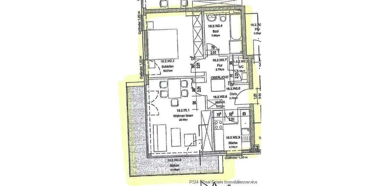 Etagenwohnung Frankfurt Kalbach-Riedberg - 2 Zimmer, 66 m&sup2;, 379.000&euro; | Angebot:25733474