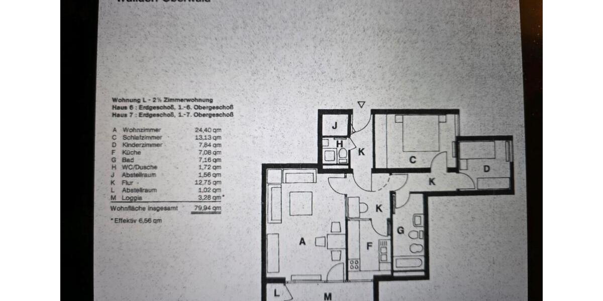 Etagenwohnung Mörfelden-Walldorf Walldorf - 2.5 Zimmer, 80 m&sup2;, 1.605&euro; | Angebot:25306028