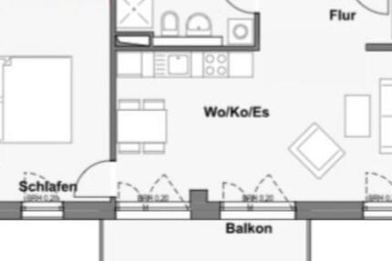 Exklusive 2-Zimmer Neubau Wohnung mit Balkon in Frankfurt(Main) 2 zimmer