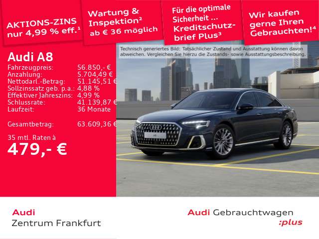 Audi A8 44.959 km 56.850 € Frankfurt am Main 60314