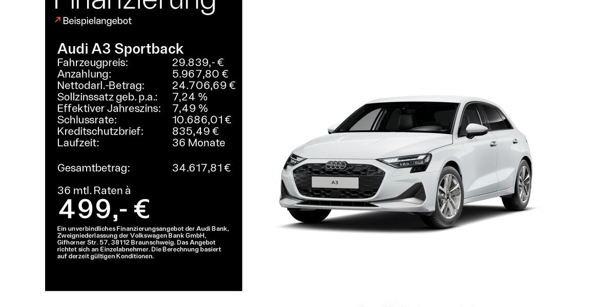 Audi A3 15.500 km 28.999 &euro; Mühlheim 63165