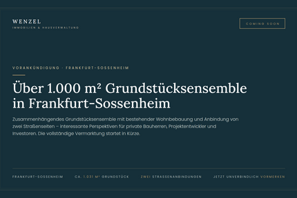 Grundstück Frankfurt am Main Sossenheim - 1.090.000&euro; | Angebot:27312024